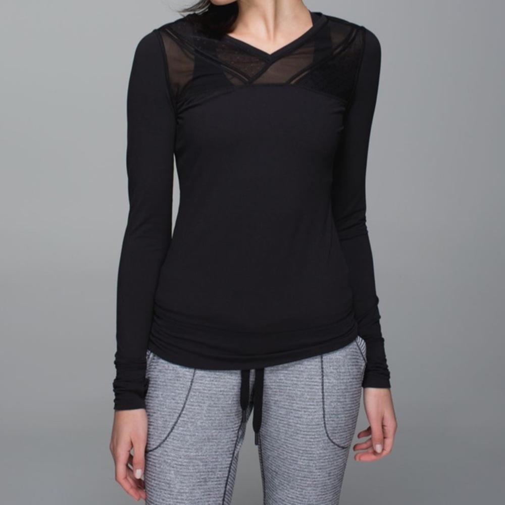 Lululemon Just Breathe Long Sleeve in Black